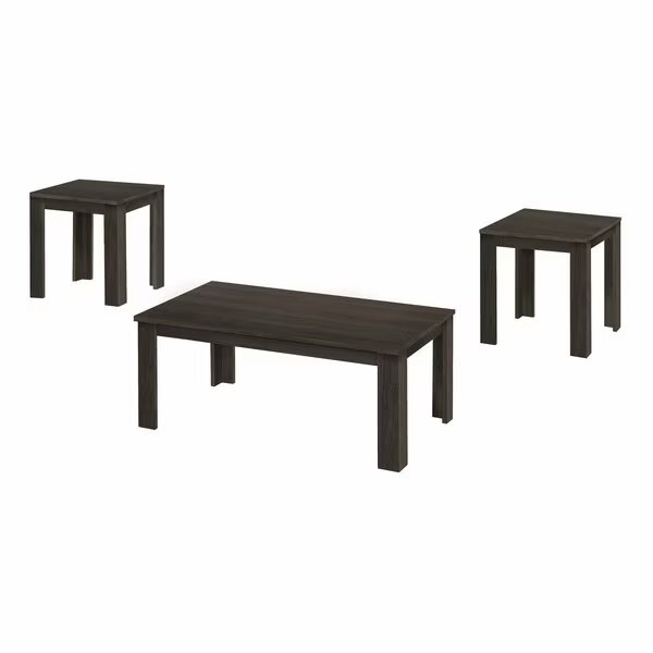 Table Set, 3pcs Set, Coffee, End, Side, Accent, Living Room, Brown Laminate, Transitional, Monarch Specialties, Mfr#: I 7863P
